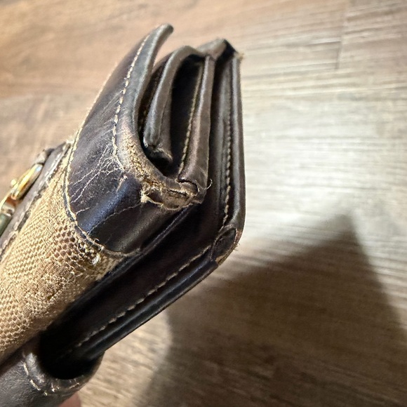 Authentic Gucci GG Canvas Bifold Wallet Brown Leather Trim Made in Italy - Picture 4 of 16